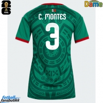Mexico Cesar Montes #3 Hjemmedrakt Dame EM 2024 Kortermet